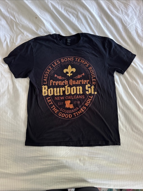 Gildan Other - Bourbon St. French Quarter Graphic Tee - Black - Large